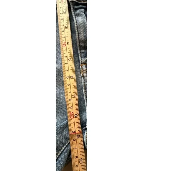 Judy Blue Capri Fit Distressed Boyfriend Jeans High Rise Blue Stretch Size 27 - Picture 7 of 7